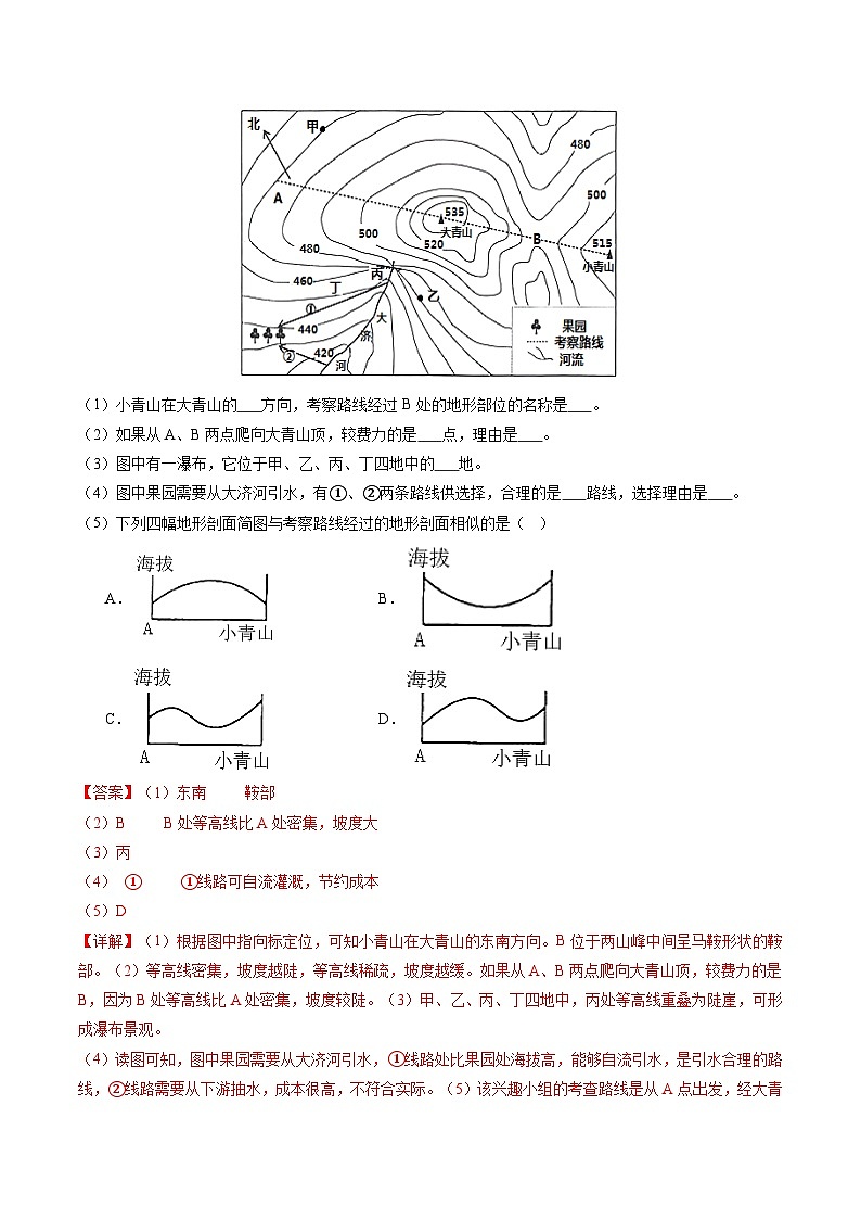 1.4地形图的判读(课件+分层练)-2023-2024学年七年级地理上册同步精品课件(人教版)03