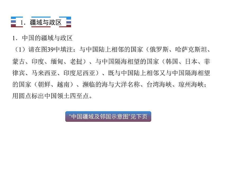 八上地理總復(fù)習(xí)中國地區(qū)·讀圖冊(cè)課件PPT第2頁