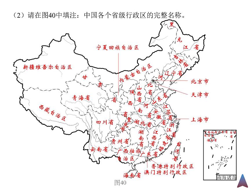 八上地理總復(fù)習(xí)中國地區(qū)·讀圖冊(cè)課件PPT第4頁