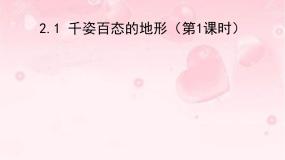 初中地理晋教版八年级上册2.1 千姿百态的地表形态图文课件ppt