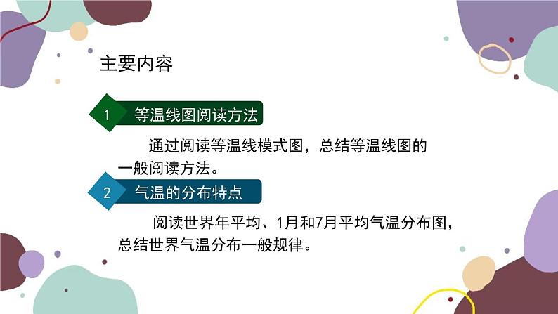 人教版地理七年级上册 第三章第二节 气温变化与分布(第二课时)课件第2页
