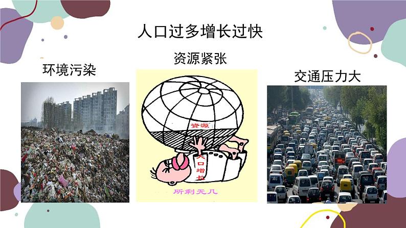 人教版地理七年级上册 第四章第一节 第二课时 人口问题 不同的人种课件第8页