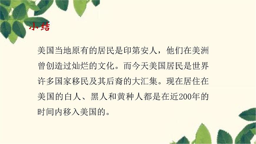 人教版地理七年級下冊 第九章 西半球的國家第一節(jié) 美國第一課 時 民族大熔 爐 農(nóng)業(yè)地區(qū)專業(yè)化-課件第6頁
