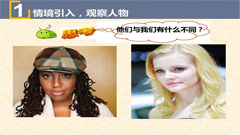 湘教版地理七年级上册 第三章 第二节 世界的人种(课件)第1页