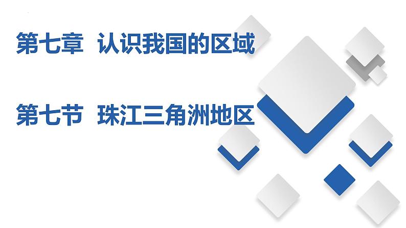 7.7 珠江三角洲地区(课件)-2023-2024七年级地理下册同步备课精品课件+达标训练(中图版)第1页