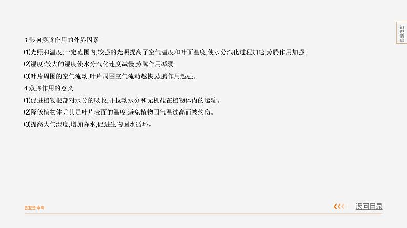 专题2 绿色植物的生理活动第4页
