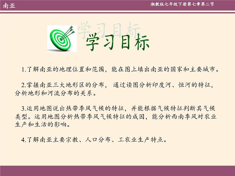湘教版地理七年级下册 第八章 第二节 南亚 课件第3页