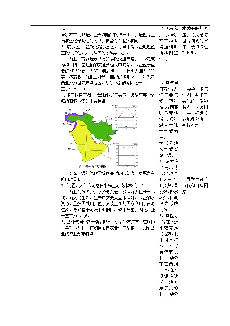 《西亚》教学设计03