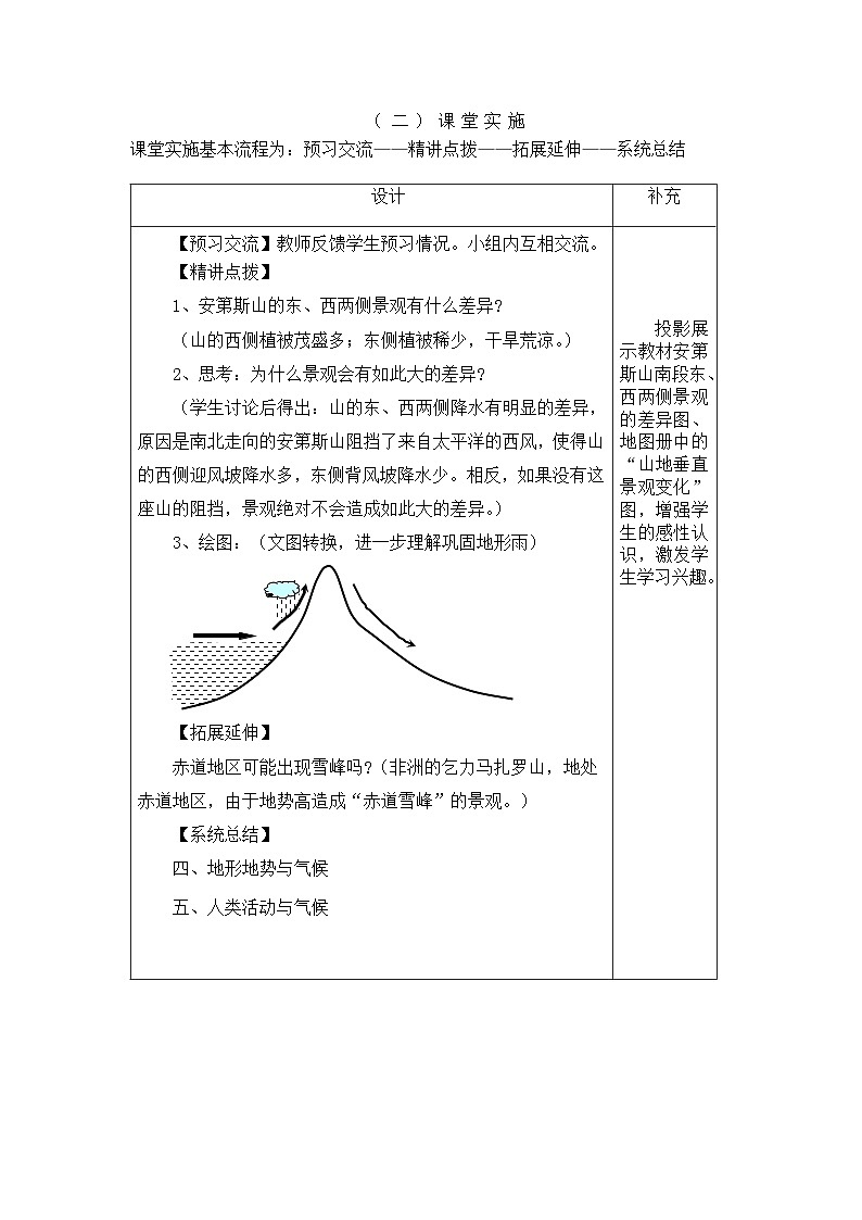 湘教版地理七年級(jí)上冊(cè) 第四章第三節(jié)《影響氣候的主要因素》第三課時(shí)優(yōu)質(zhì)教學(xué)設(shè)計(jì)第2頁(yè)
