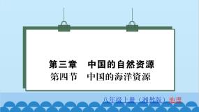 地理湘教版第四节 中国的海洋资源习题ppt课件