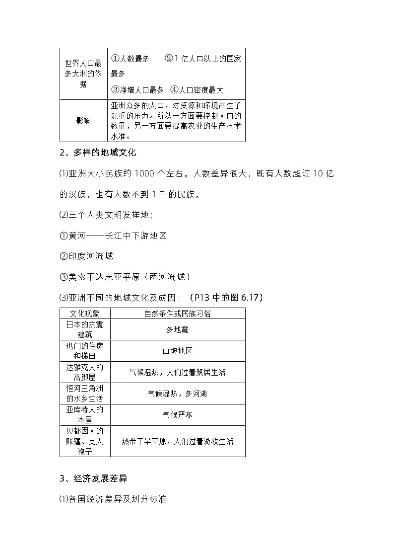 七年级下册地理知识点梳理第3页
