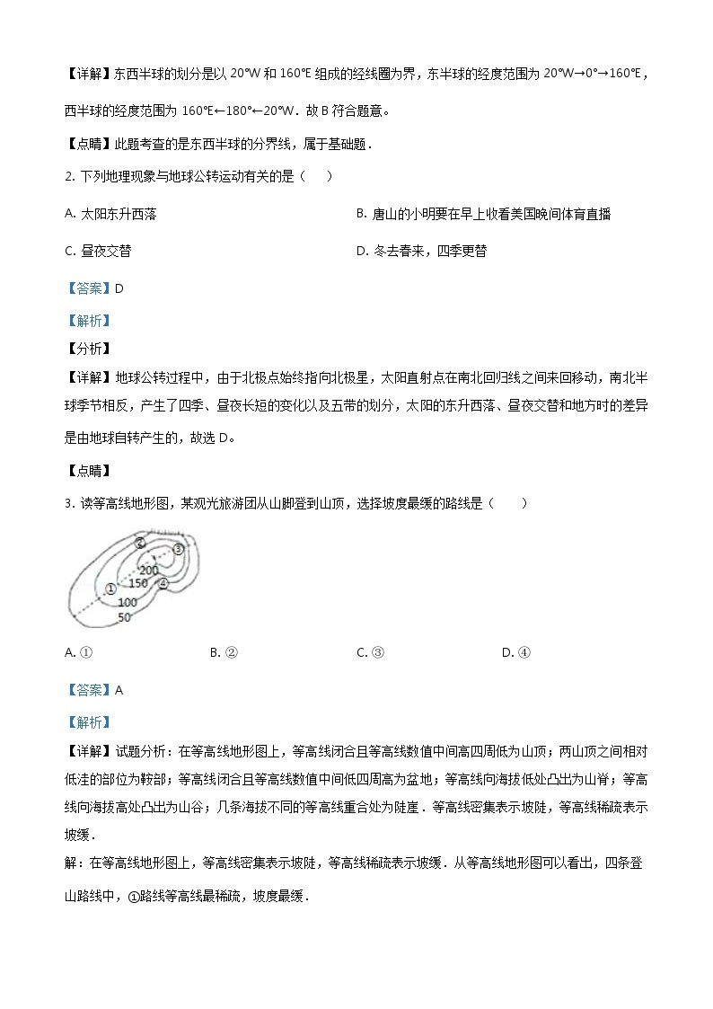 2021年黑龙江省牡丹江、鸡西地区朝鲜族学校中考地理真题（含解析）02
