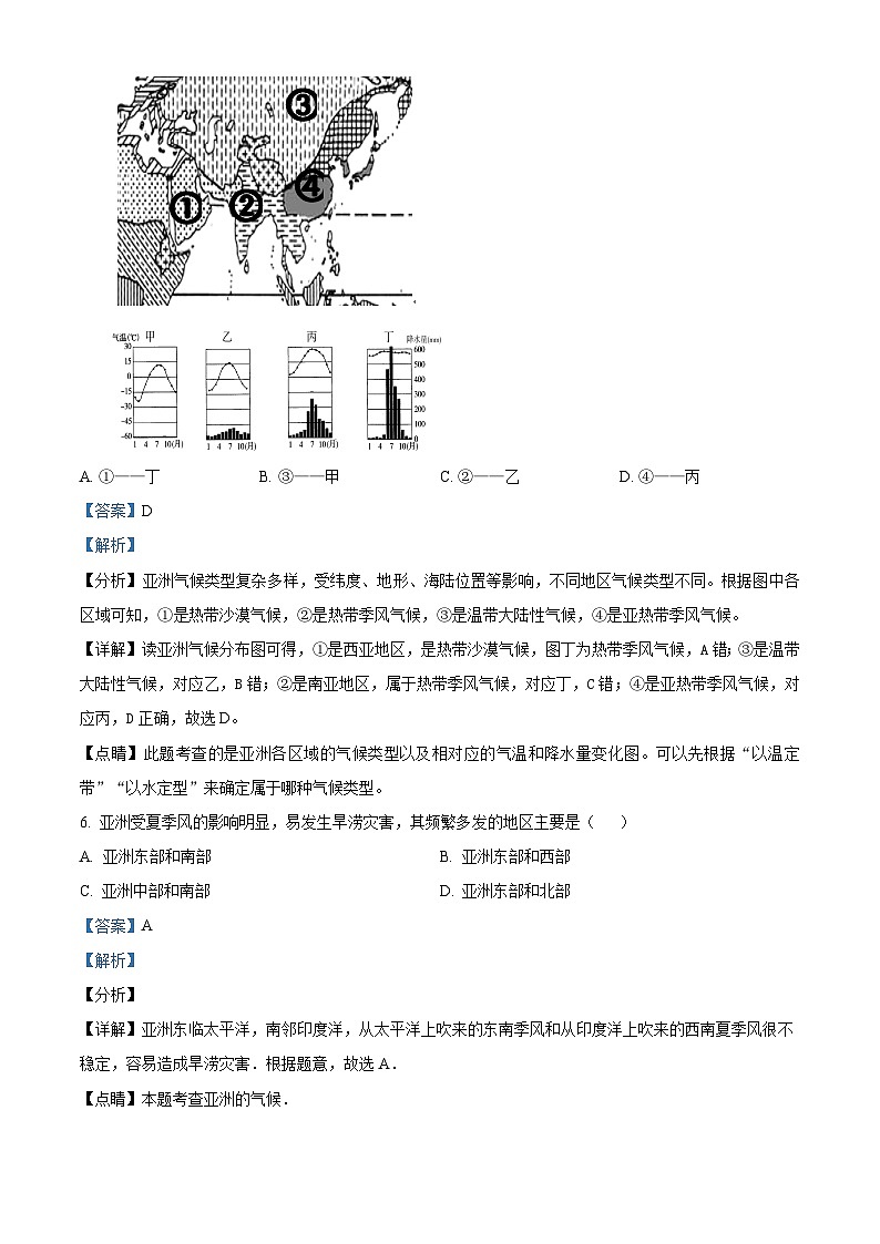 山東省濟寧市兗州區(qū)東方中學教育集團聯(lián)盟校2023-2024學年七年級下學期3月月考地理試題（解析版）第3頁