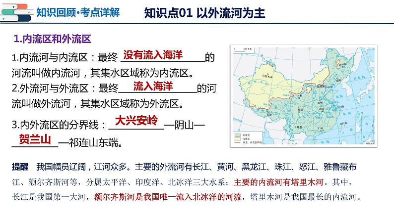 【2024会考】初中地理一轮复习 专题18 中国的河流和自然灾害-课件第6页