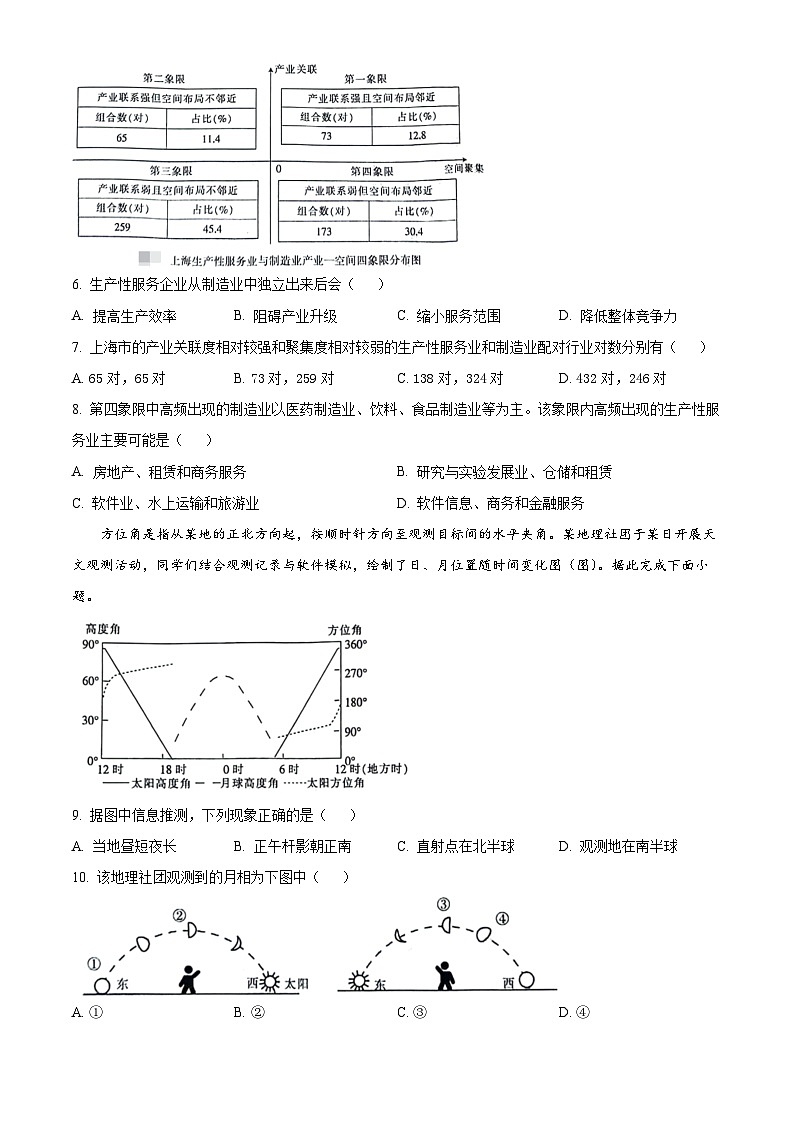 2024届广西壮族自治区玉林市模拟预测地理试题(原卷版)第3页