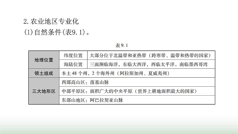 中考地理复习专题九西半球的国家极地地区课件第4页