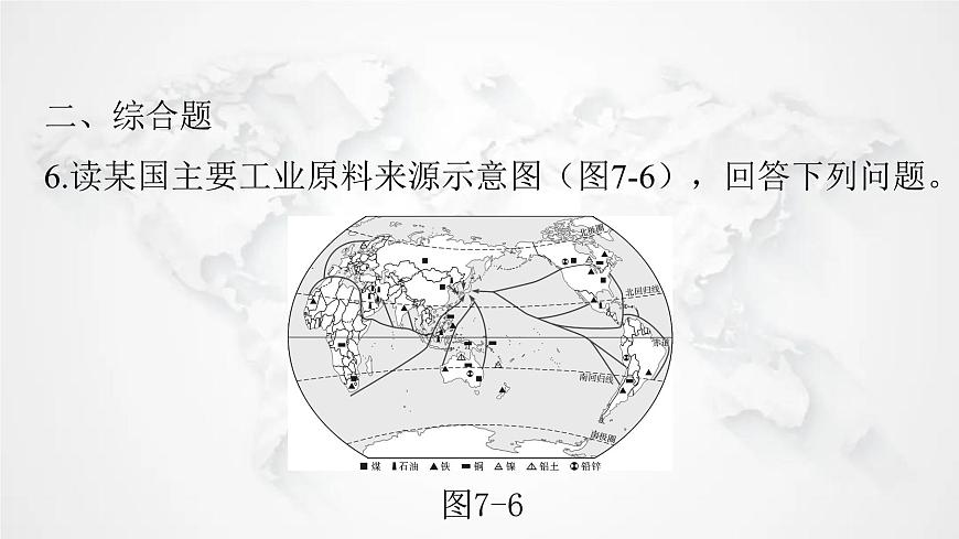 人教版七年級地理下冊第七章第一節(jié)第二課時與世界聯(lián)系密切的工業(yè)東西方兼容的文化練習課件第7頁