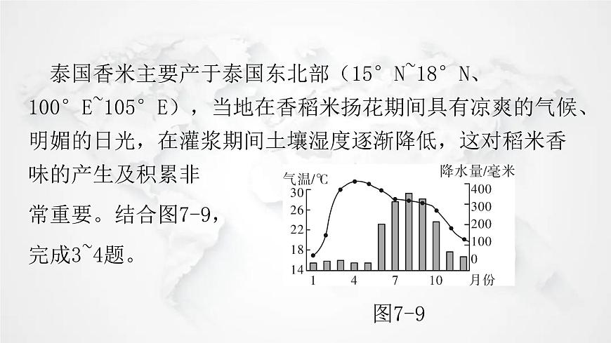 人教版七年級地理下冊第七章第二節(jié)第一課時“十字路口”的位置熱帶氣候與農業(yè)生產練習課件第4頁