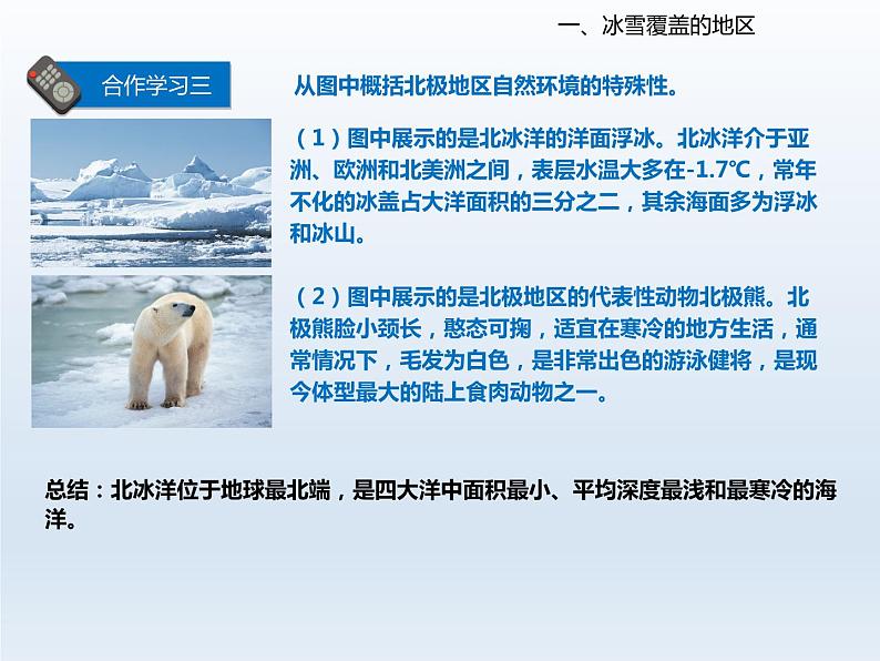 2024七年级地理下册第九章认识地区9.5极地地区__冰封雪裹的世界课件(晋教版)第7页