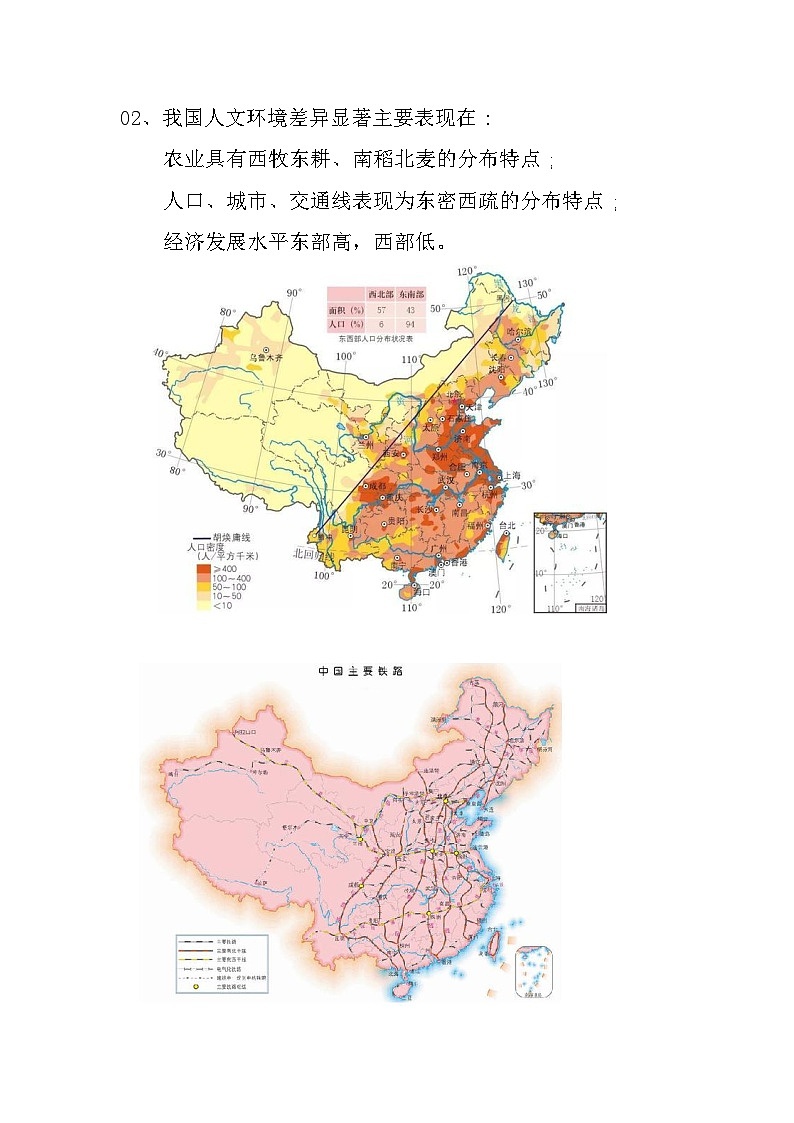 2023-2024学年八年级地理下学期人教版易错知识点常考总结归纳学案第2页