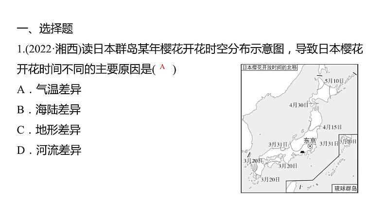 2024中考地理三轮复习课件 第15讲 日本和埃及02