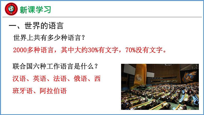 3.3 世界的语言与宗教 课件 2024年初中秋季地理湘教版七年级上册第3页