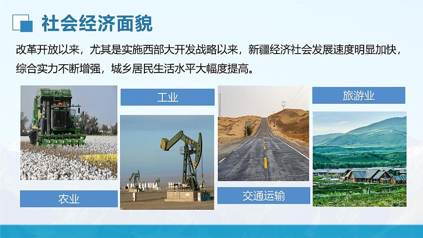 湘教版8下第八章 第三節(jié) 《新疆維吾爾自治區(qū)的地理概況與區(qū)域開發(fā)》教學(xué)課件（第2課時）第7頁