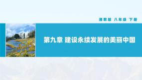 湘教版八年级下册第九章 建设永续发展的美丽中国优秀教学ppt课件