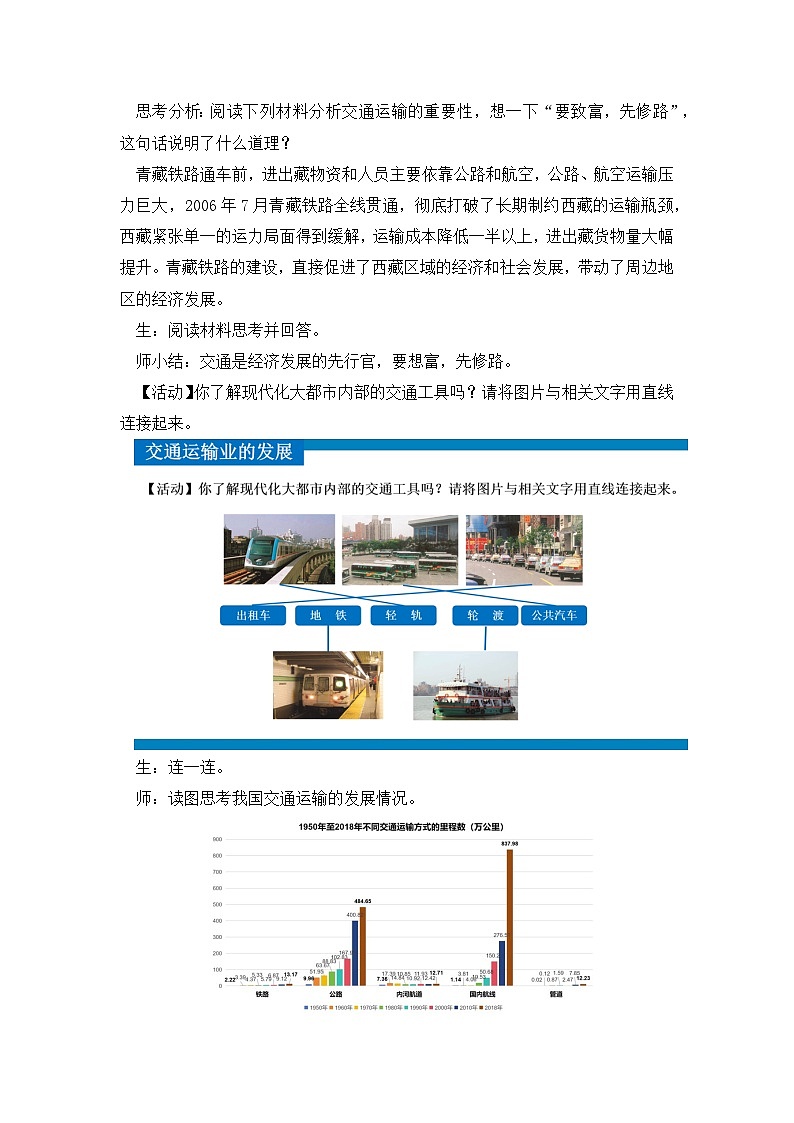 湘教版八年级地理上册《交通运输业》课时1 课件+教案+练习03
