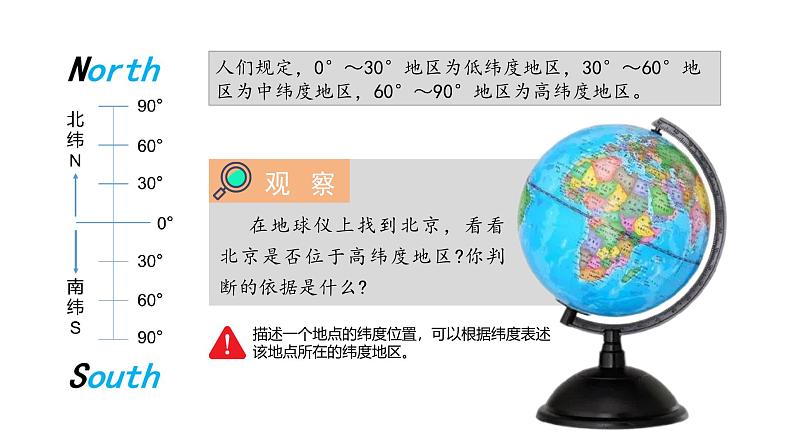 【精美课堂】2.1.2地球仪 七年上册地理课件(湘教版)第8页