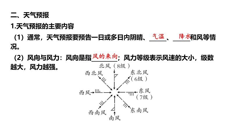第四章 天气与气候 综合复习 课件2024~2025学年人教版七年级地理上册第5页