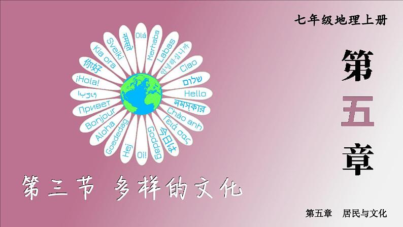 5.3 多样的文化 课件2024~2025学年人教版七年级地理上册01