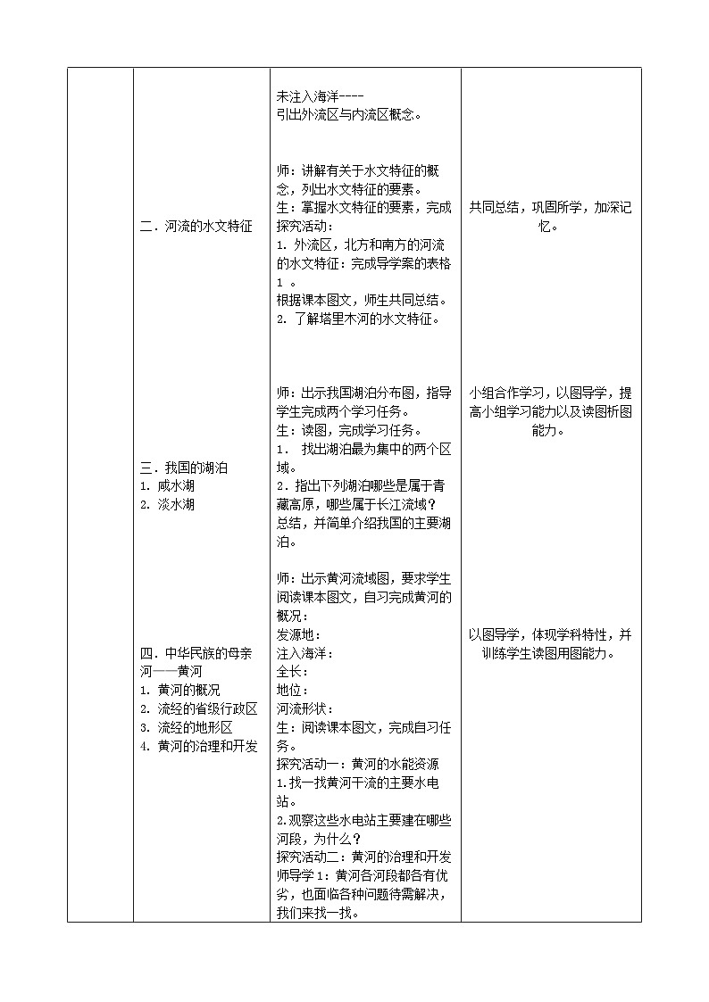 第二章 第三节 河流 教案第2页