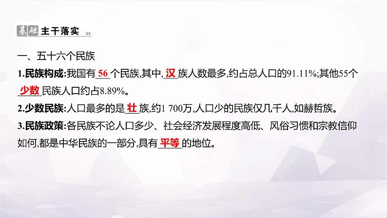 湘教版八年级地理上册第一章第四节中国的民族课件第2页