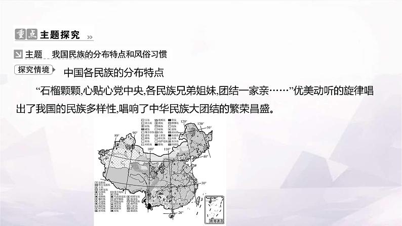 湘教版八年级地理上册第一章第四节中国的民族课件第8页