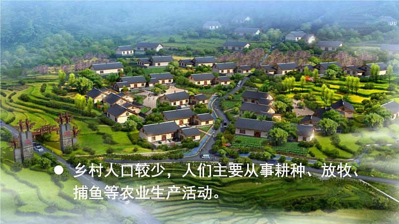 人教版初中七上地理5.2城镇与乡村【课件】第3页