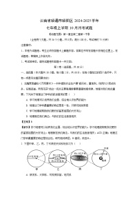 云南省昭通市昭陽(yáng)區(qū)2024-2025學(xué)年七年級(jí)上學(xué)期10月月考地理試卷(解析版)