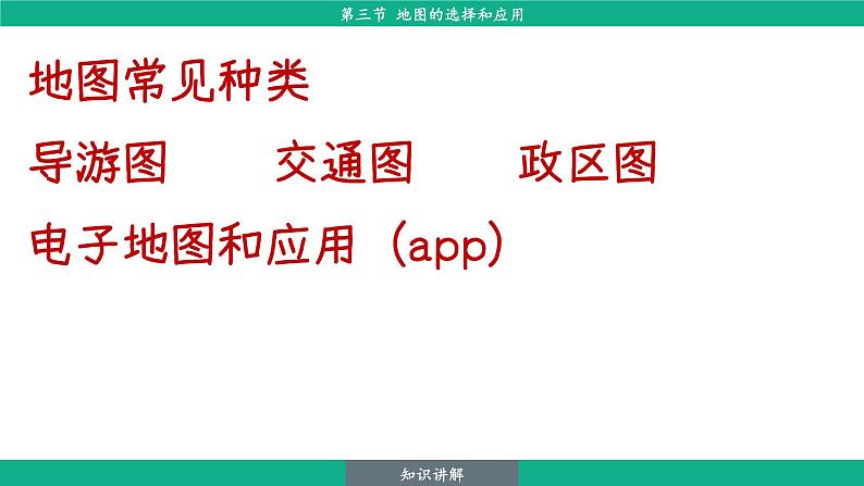 2.3 地图的选择和应用(课件)-2024--2025学年人教版地理七年级上册第6页