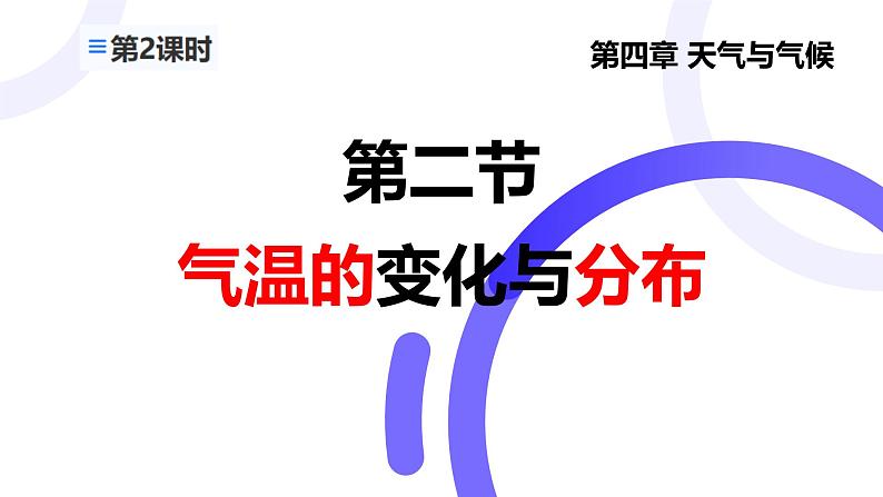 人教版地理七年级上册(2024)4.2《气温的变化与分布》教学课件01