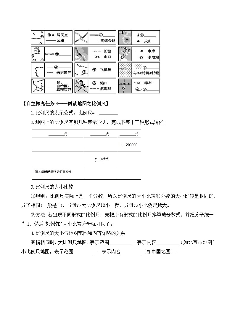 人教版(2024版)七年级地理上册2.1《地图的阅读》导学案第3页