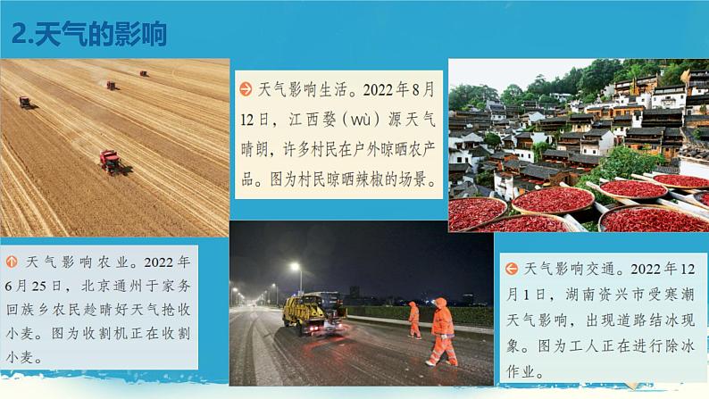 初中 地理 人教版(2024) 七年级上册(2024) 第四章 天气与气候 第一节 多变的天气 课件第7页