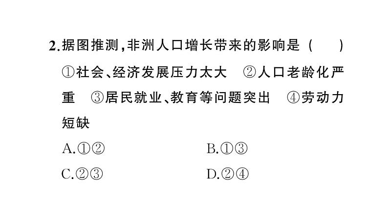 初中地理新人教版七年级上册期末专项七 居民与文化 发展与合作作业课件2024秋第5页