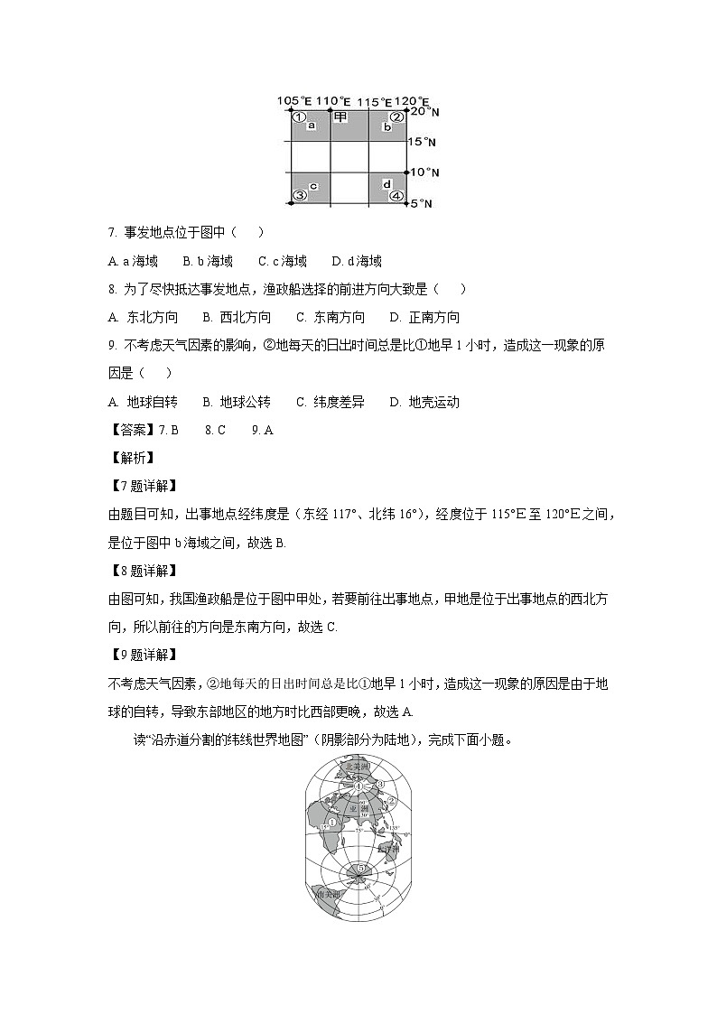 2023-2024学年山东省聊城市莘县多校七年级(上)期中地理试卷(解析版)第3页