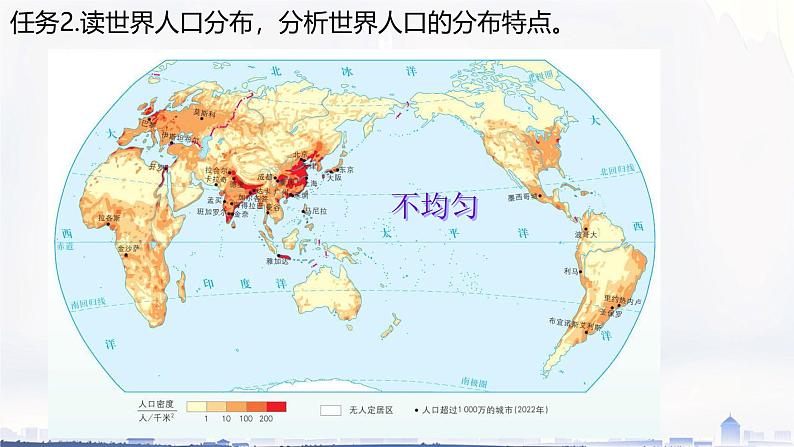 初中 地理 人教版(2024) 七年级上册(2024) 第五章 居民与文化 第一节 人口与人种 课件第3页