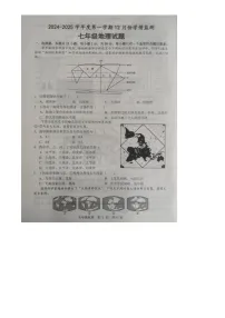 山东省金乡县2024-2025学年七年级上学期12月月考地理试题