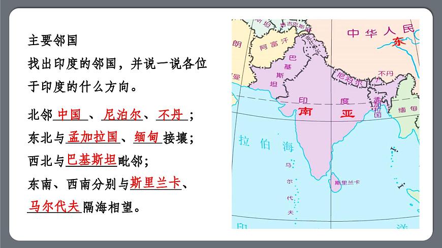 【人教新版】七下第八章 第三節(jié) 《印度》教學課件（第1課時）第7頁