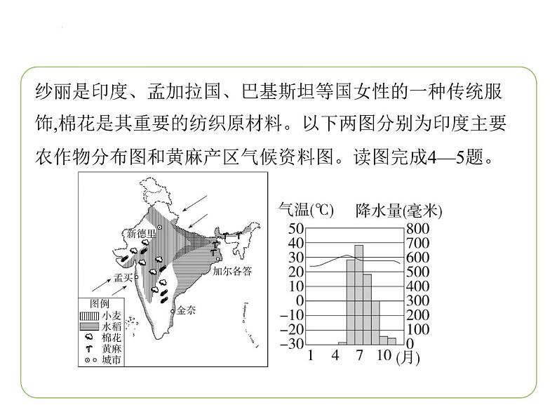 8.2 南亚——人口与经济 习题课件-七年级地理下学期湘教版(2024版)第7页