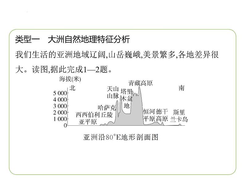 专项素养综合全练(一) 世界主要大洲的地理差异 习题课件-七年级地理下学期湘教版(2024版)第2页