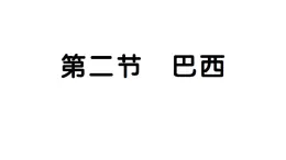 10.2巴西（习题课件）2024-2025学年人教版七年级地理下册