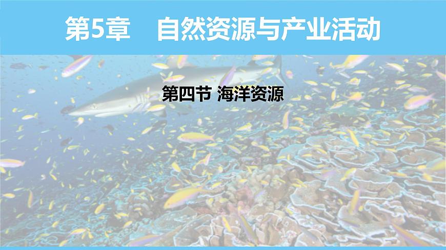 中圖版（2024）七下地理課件 第五章 第四節(jié) 海洋資源第1頁
